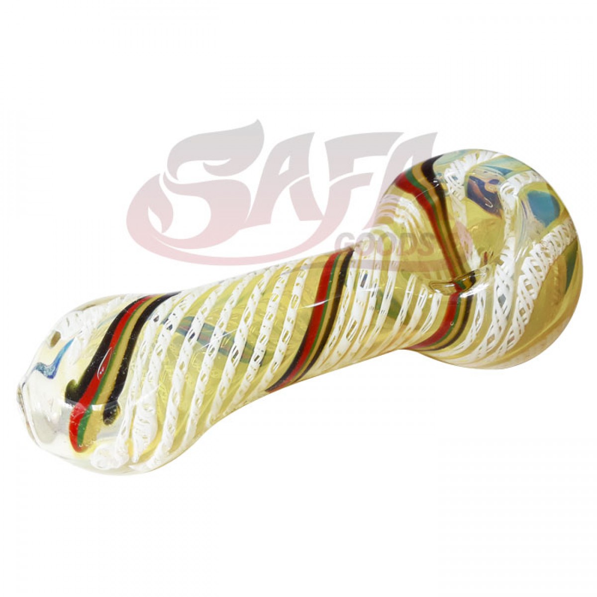 4 Inch Glass Hand Pipes - Heavy Fume/Cane